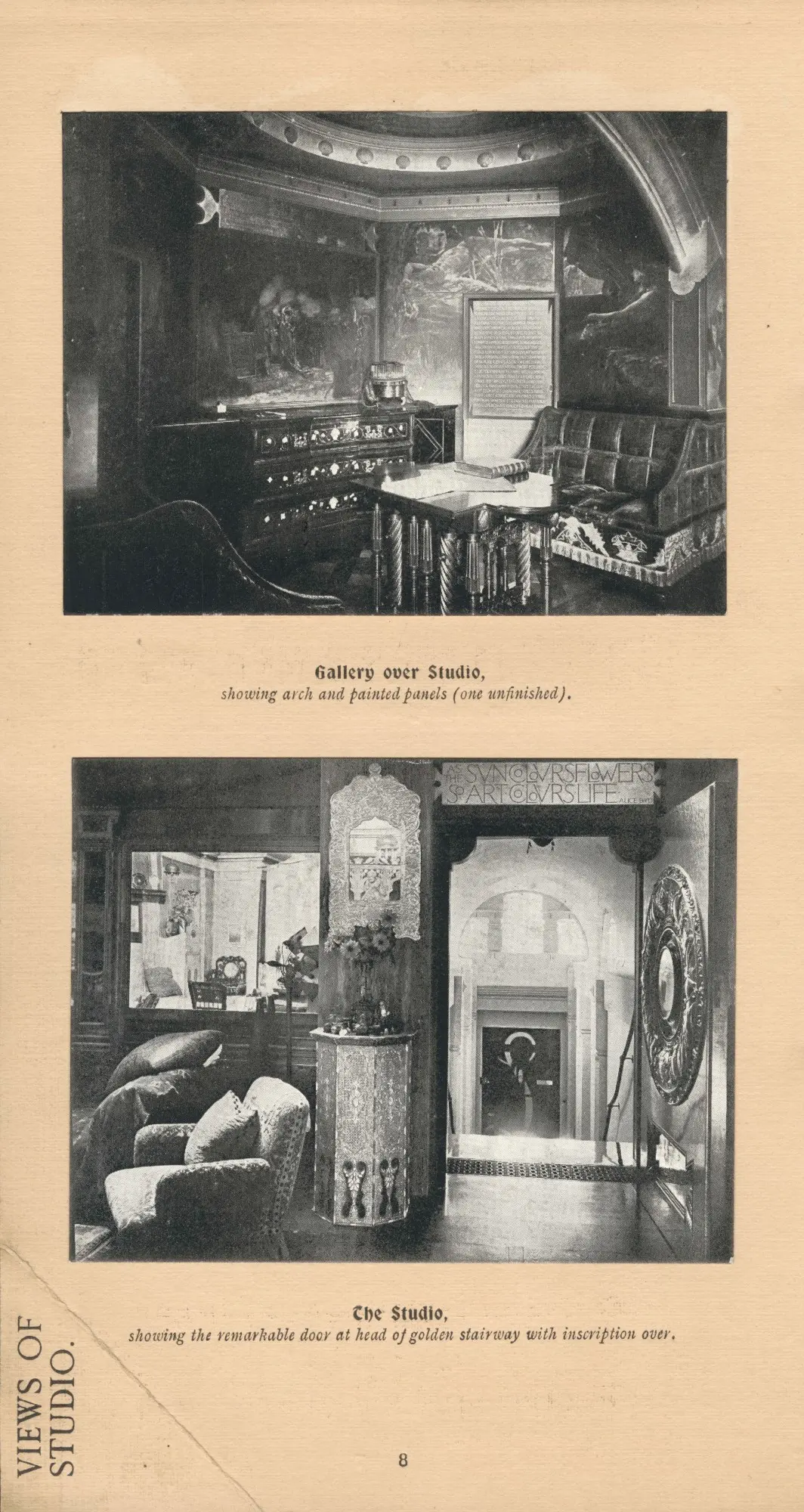 Views of the Studio: Gallery and Golden Stairway
